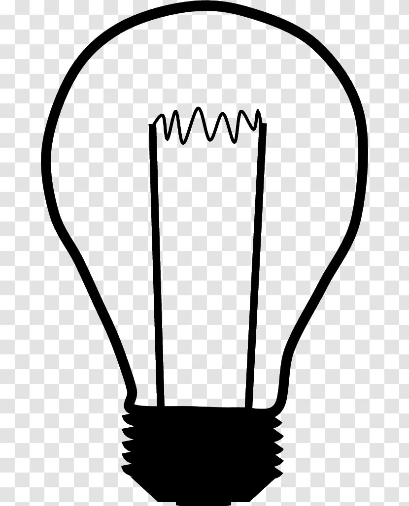 Incandescent Light Bulb Clip Art Drawing Lamp - Silhouette Transparent PNG