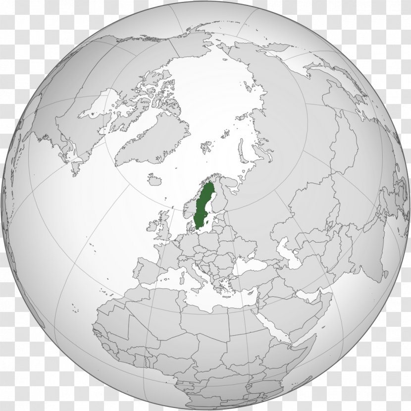 Sweden Catalan Countries Information Orthographic Projection - Map Transparent PNG
