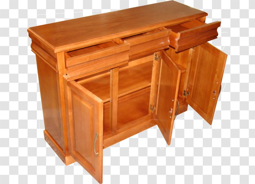 Buffets & Sideboards Bedside Tables Furniture Drawer Hall - Wood Stain - Filipe Luis Transparent PNG