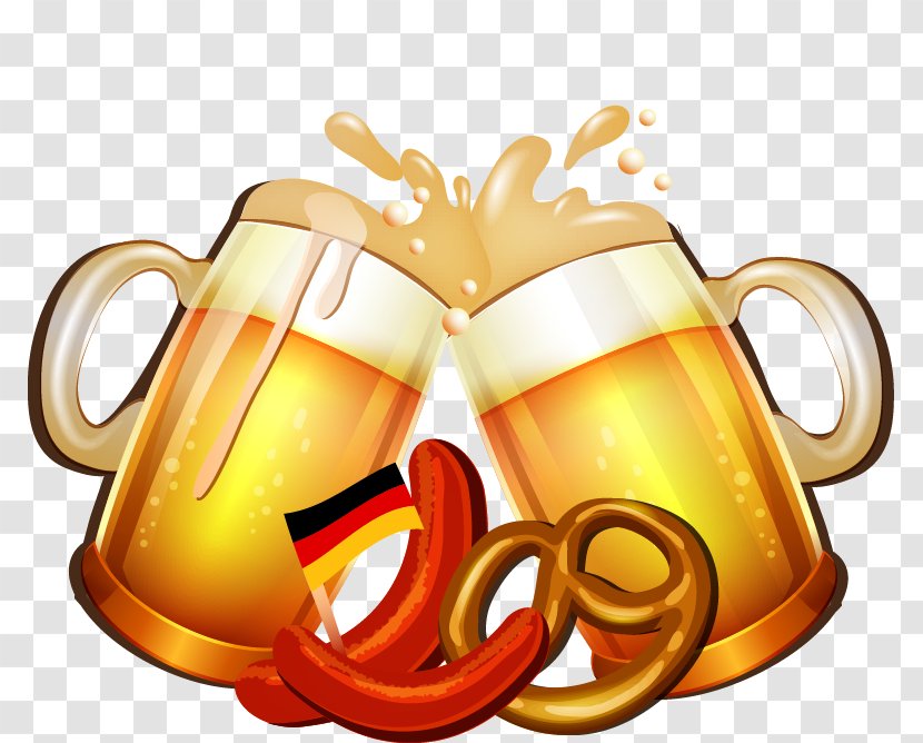 Beer Festival Oktoberfest - Cartoon Mug Cheers Transparent PNG