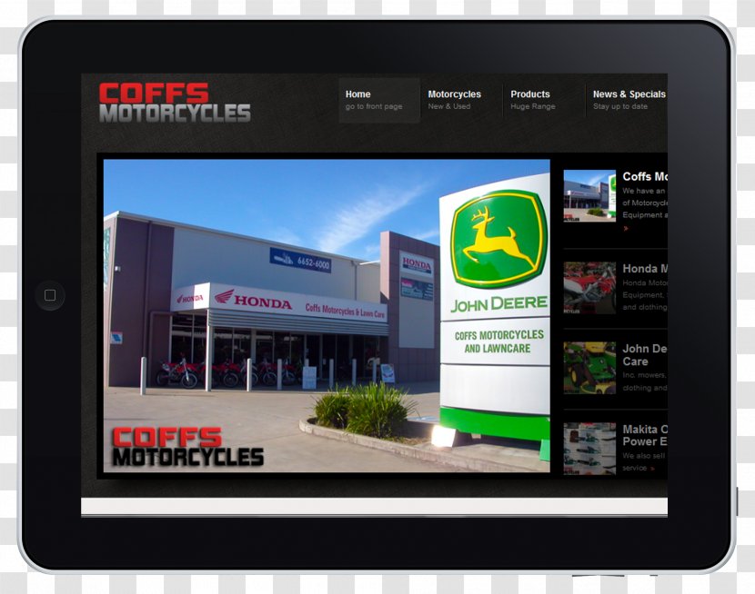 Coffs Harbour Motorcycles Isles Drive Display Device Advertising - Brand - Motorcycle Printing Transparent PNG
