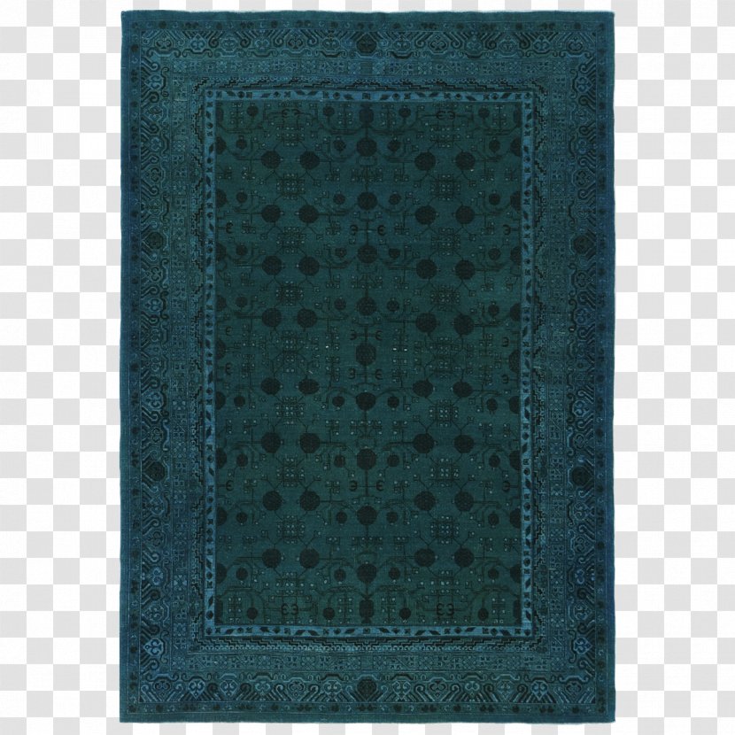 Turquoise Teal Rectangle Microsoft Azure Pattern - Rug Transparent PNG