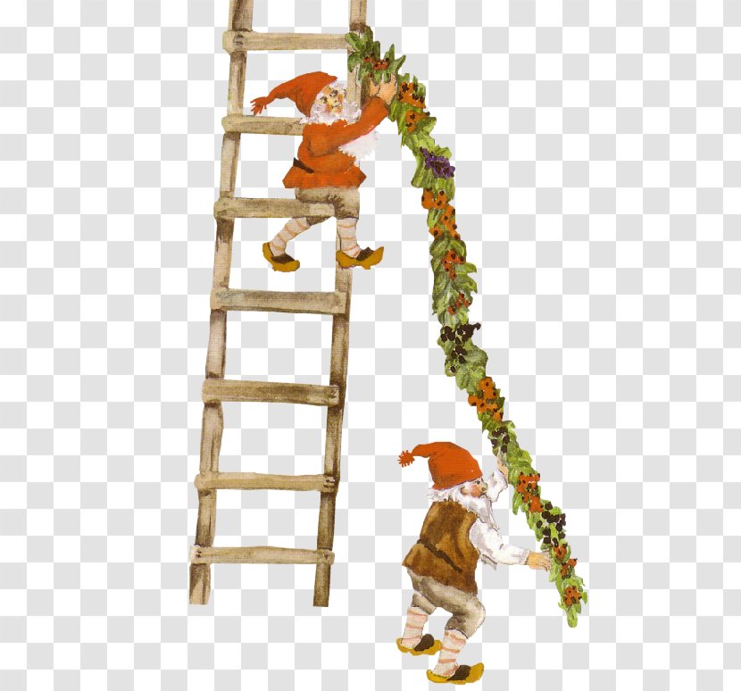 Lutin Christmas Elf Gnome - Nisse - Ladders Transparent PNG