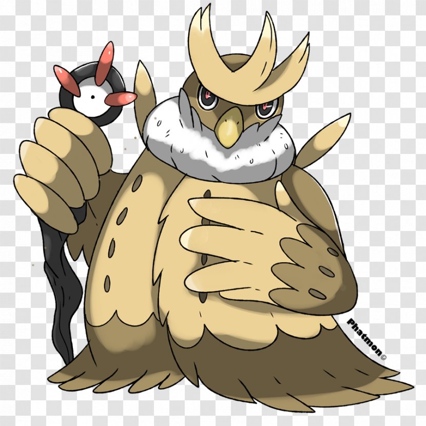 Pokémon X And Y Noctowl Sun Moon Hoothoot - Art - Kabuterimon Transparent PNG