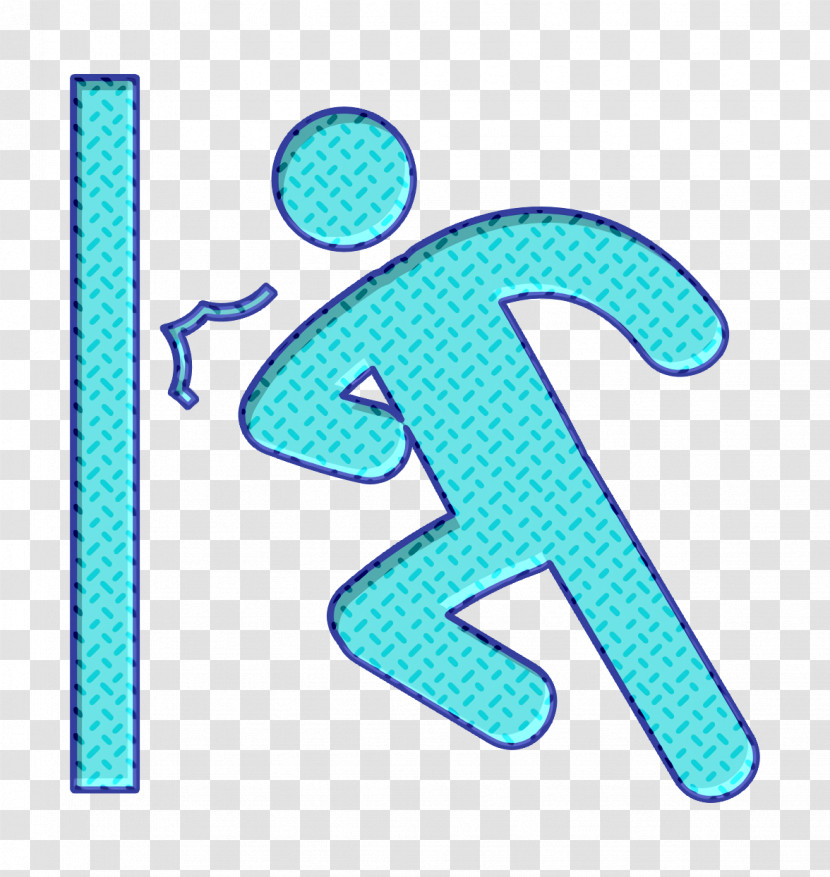 People Icon Man Pushing A Door With His Body Icon Humans 2 Icon Transparent PNG
