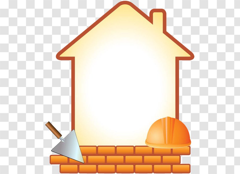 Cartoon Bricklayer Illustration - Yellow - Helmet And. Transparent PNG