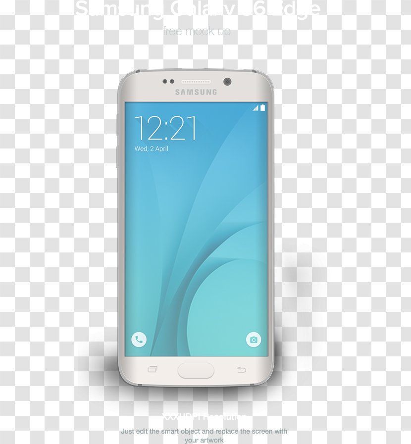 Samsung Galaxy S6 Edge S8 S Plus Telephone Mockup - Mobile Phone - Mock Up Psd Transparent PNG
