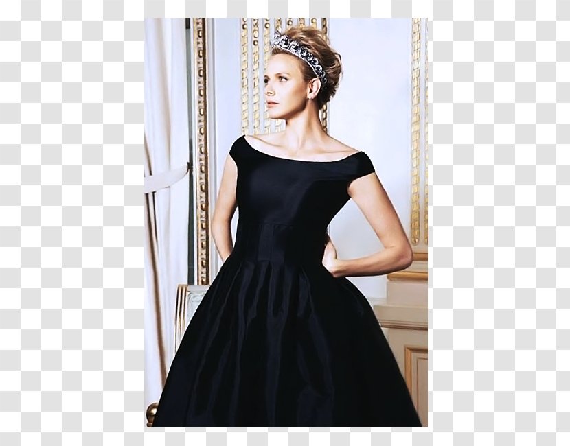 Little Black Dress Shoulder Satin Fashion - Flower Transparent PNG