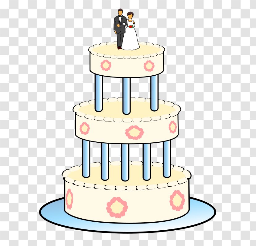 Wedding Cake Layer Birthday Chocolate Clip Art - Pasteles - The Three-tier White Cartoon Transparent PNG