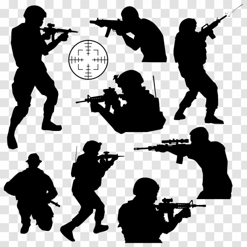 Body Combat Soldier Clip Art - Shooting Military Buckle Creative HD Free Transparent PNG