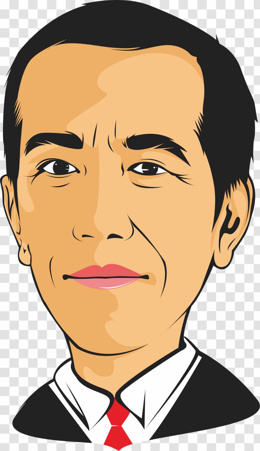 Joko Widodo President Of Indonesia Clip Art - Neck - Chin Transparent PNG