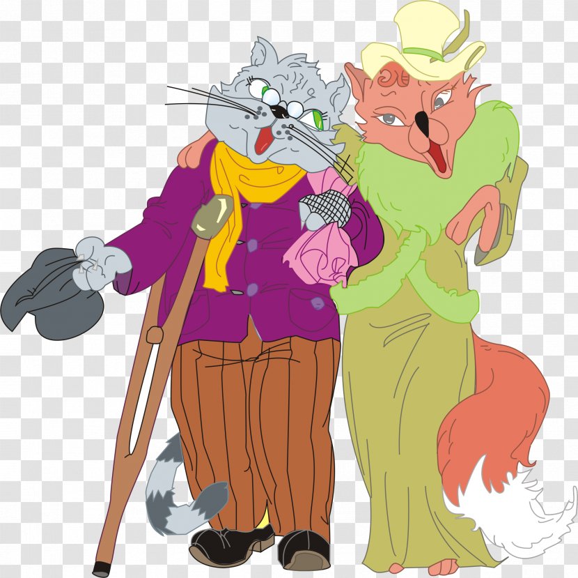 Cat Basilio Alice The Fox Buratino Malvina - Flower - баба яга Transparent PNG