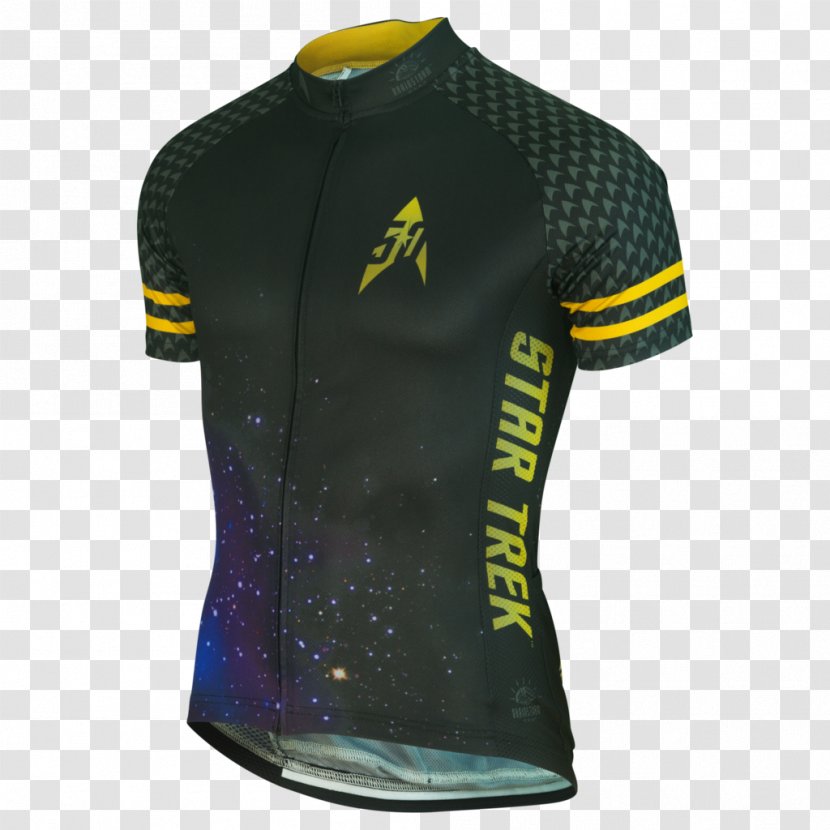 Cycling Jersey T-shirt Star Trek - Starship Enterprise Transparent PNG