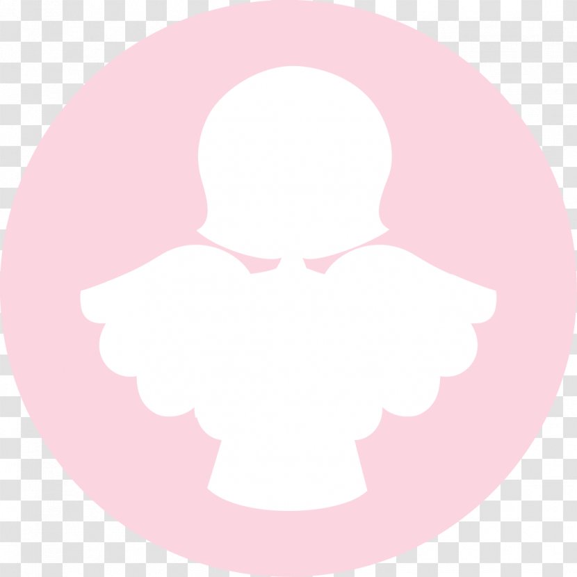 Circle Pink M Character Font - Wing - I Transparent PNG