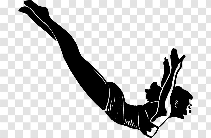Vector Graphics Clip Art Illustration Drawing Diving - Athletic Dance Move - Design Icon Webdesign Transparent PNG