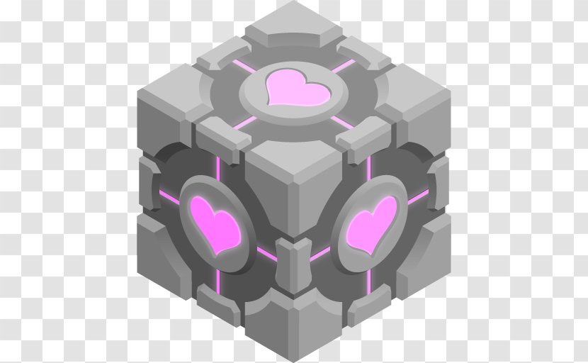 Portal Cube DeviantArt - Companion Transparent PNG