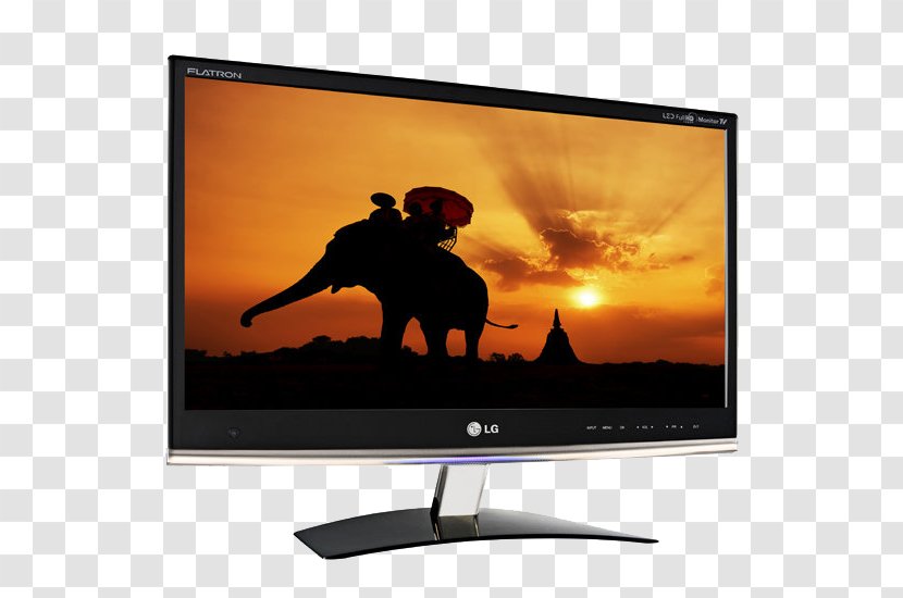 Thailand Stock Photography Silhouette Elephant - Lcd Tv - Moniter Transparent PNG