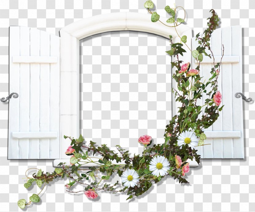 Window Picture Frames Flower Clip Art - Happy Spring Transparent PNG