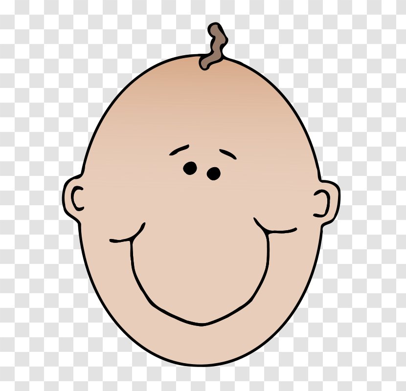 Smiley Infant Face Clip Art - Head Transparent PNG