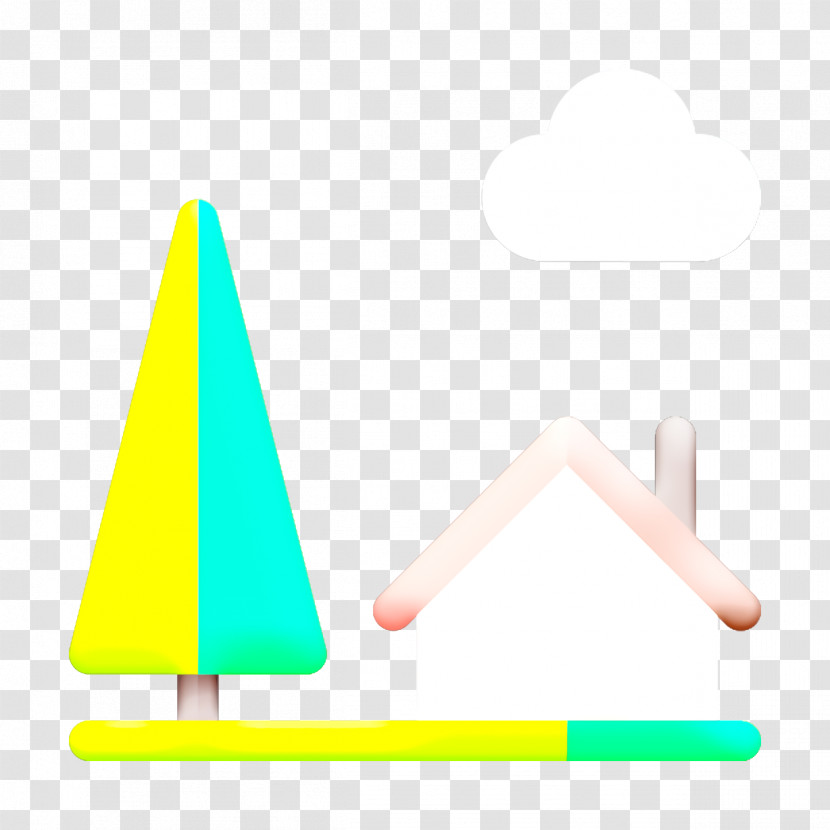 Landscapes Icon Tree Icon House Icon Transparent PNG