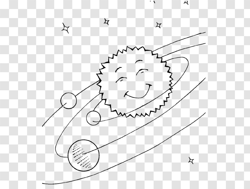 Solar System Earth Planet Drawing Clip Art - Silhouette Transparent PNG