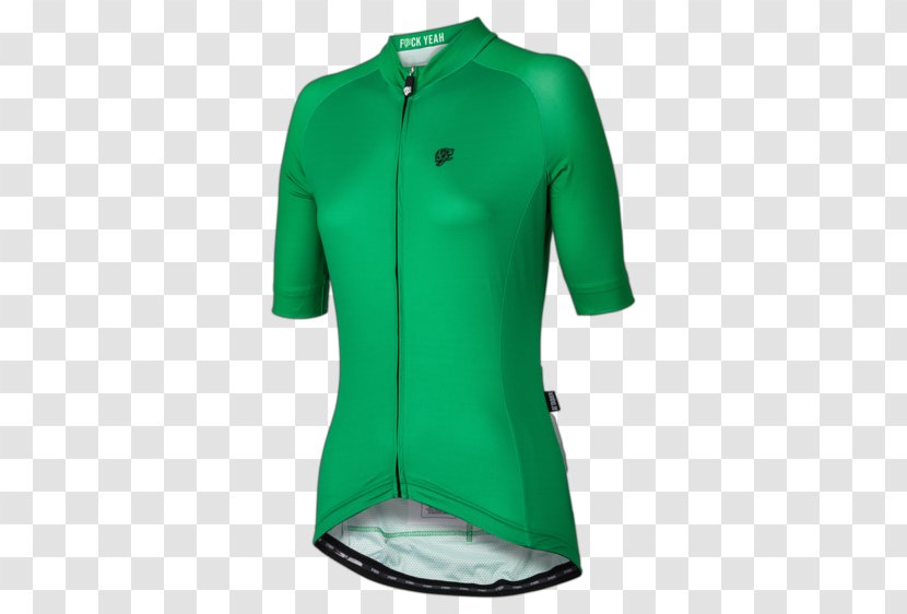 Cycling Jersey Sleeve Clothing Jacket - Green Lady Day Coat Transparent PNG