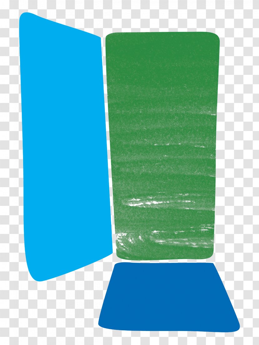 Green Rectangle - Electric Blue - Angle Transparent PNG