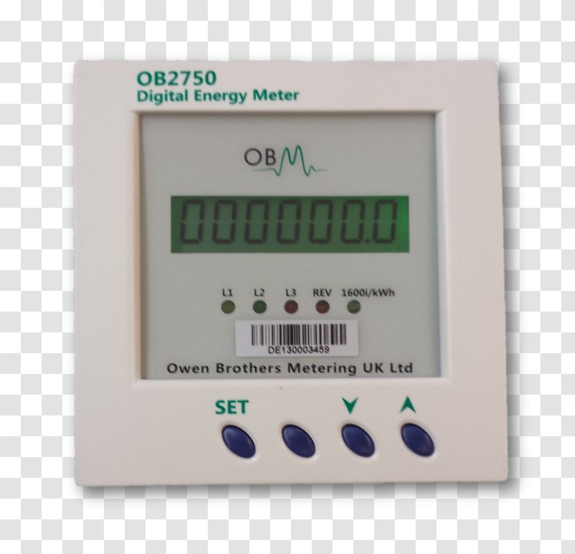 Modbus Electricity Meter Remote Terminal Unit RS-485 Energy - Kilowatt Hour - Weighing Scale Transparent PNG