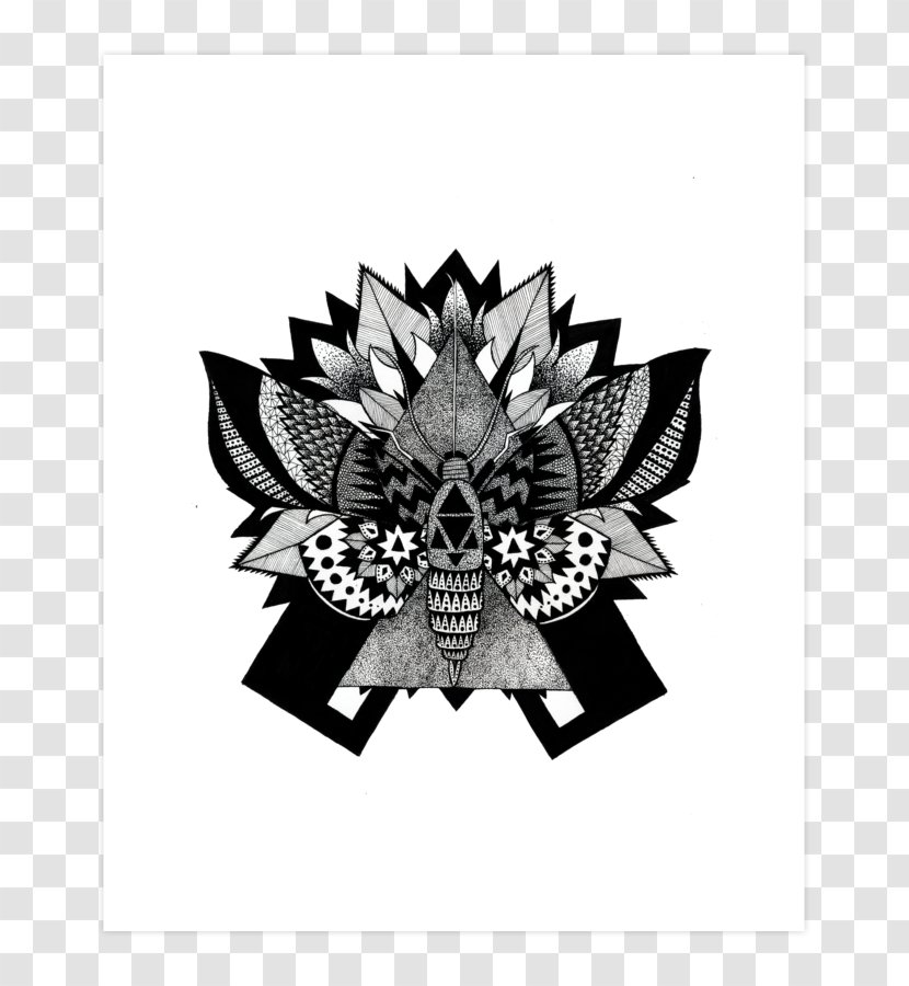 Visual Arts Font Flower Pattern - Moth Tattoo Transparent PNG