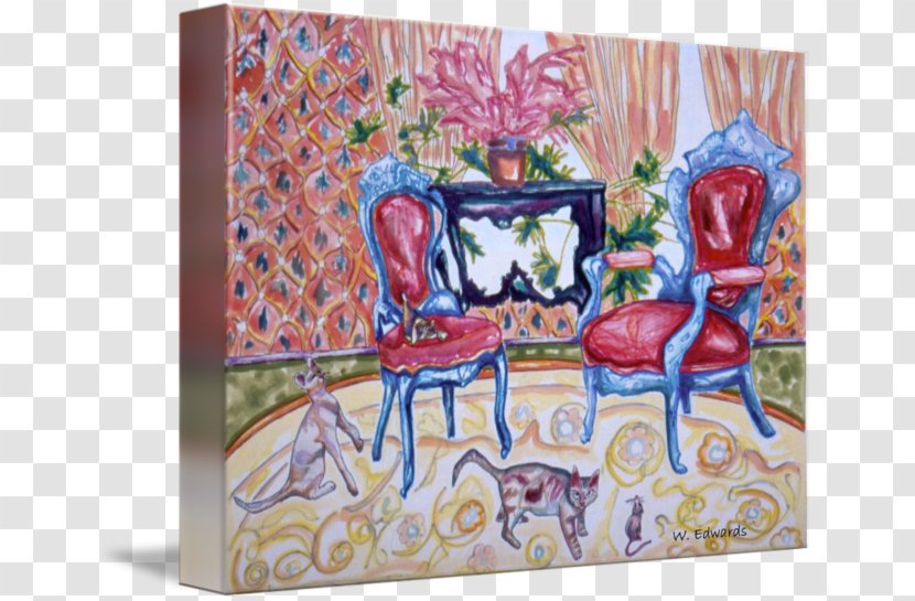 Modern Art Still Life The Arts Rectangle - Cat Watercolor Transparent PNG