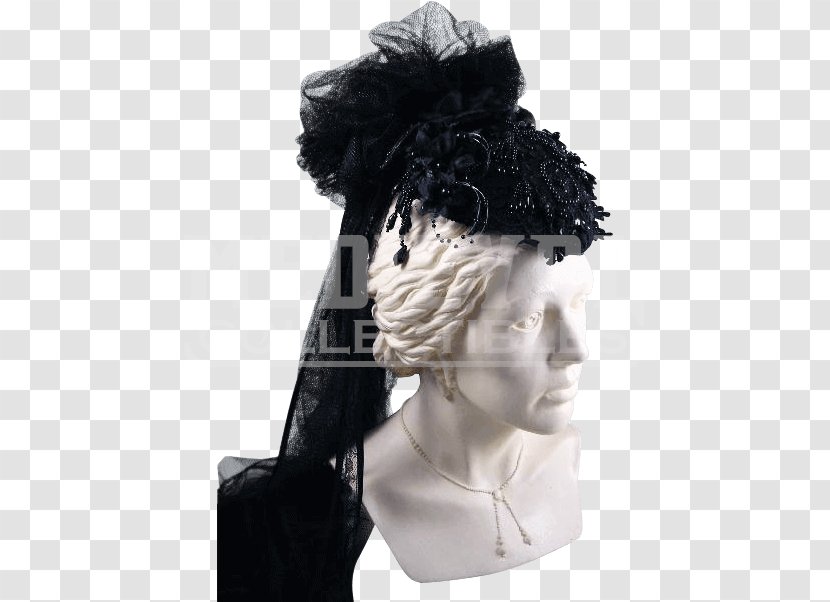 Headpiece Cavalier Hat Tricorne Veil - Snood Transparent PNG