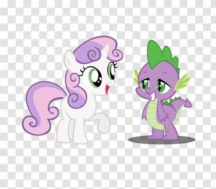 Pony Spike Twilight Sparkle Apple Bloom Horse - Flower Transparent PNG