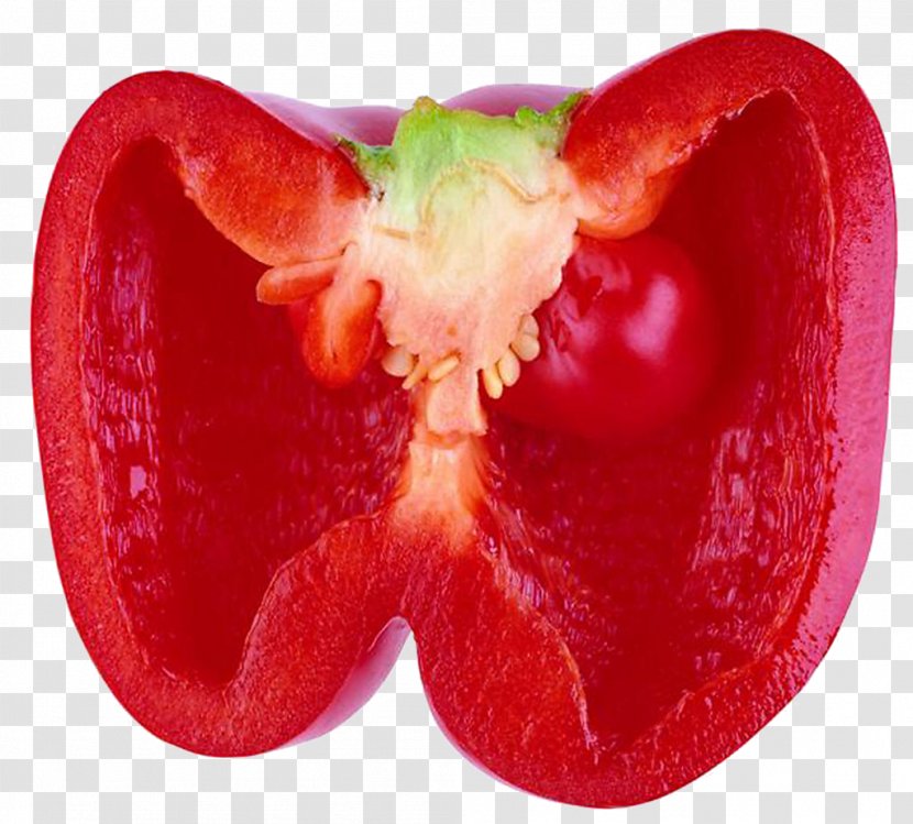 Bell Pepper Vegetable Auglis - Cut Persimmon Transparent PNG