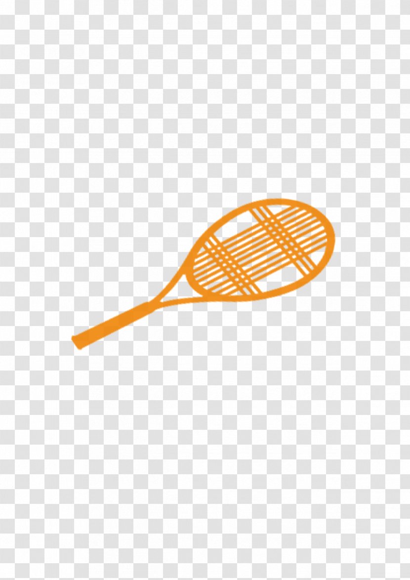 Badmintonracket - Yellow - Sketch Badminton Racket Transparent PNG