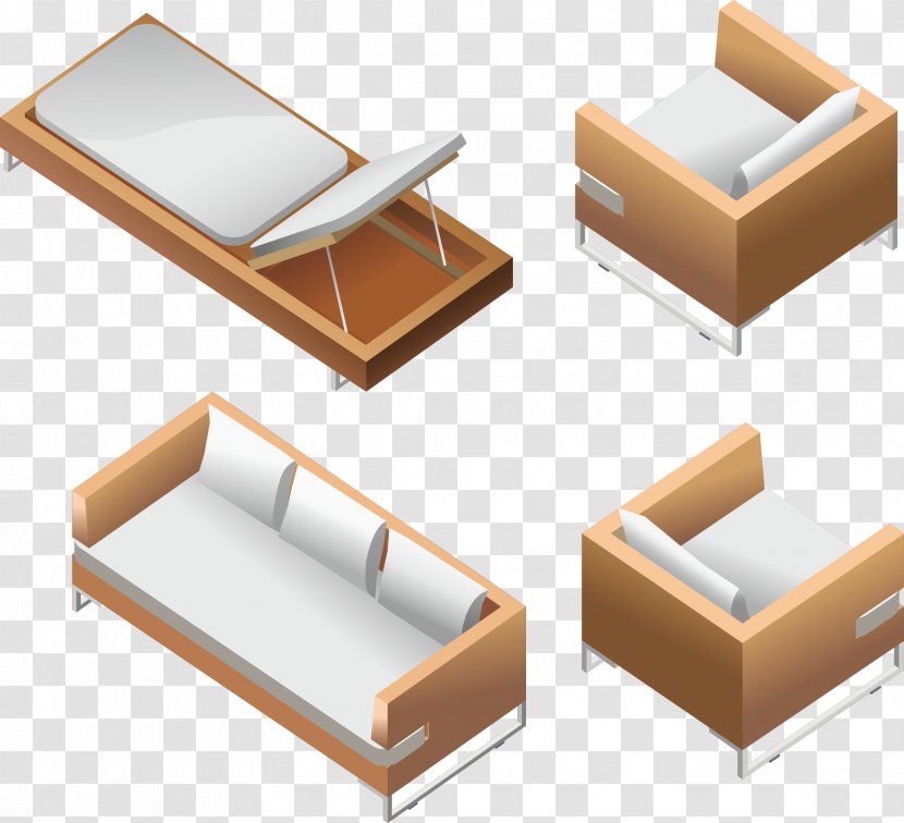 Adobe Illustrator - Outdoor Furniture - Sofa Vector Element Transparent PNG