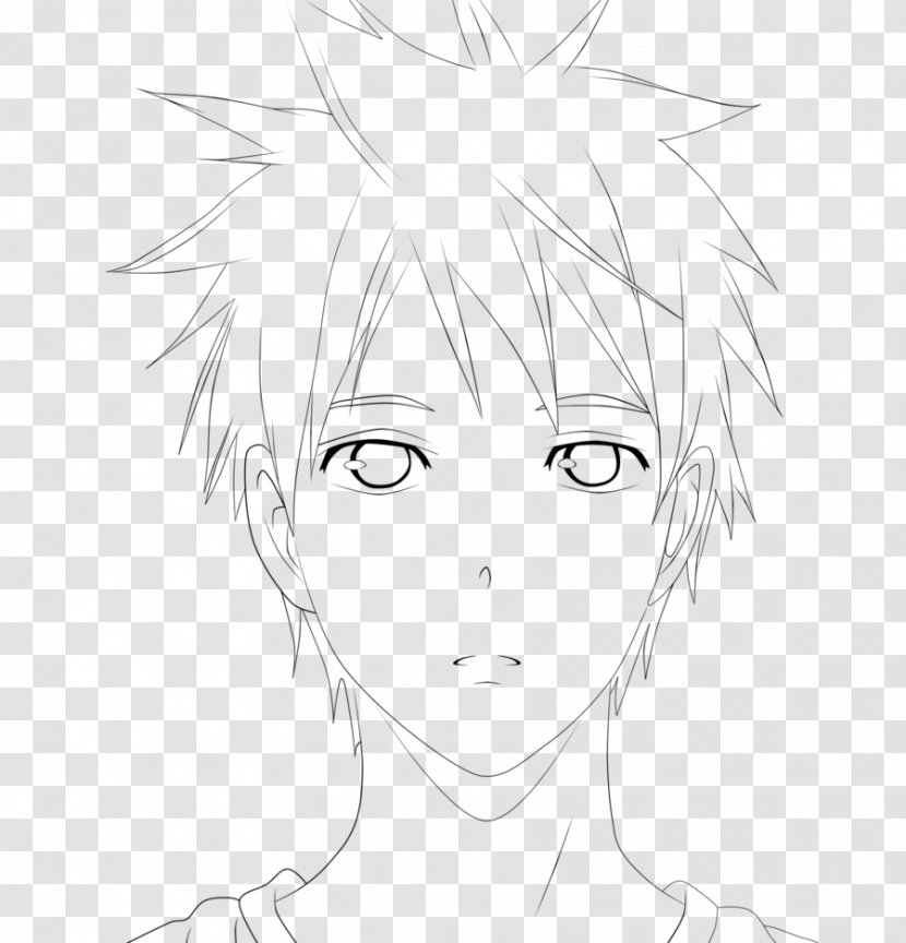 Face Drawing Hair Coloring Monochrome Head - Flower - Tetsuya Naito Transparent PNG