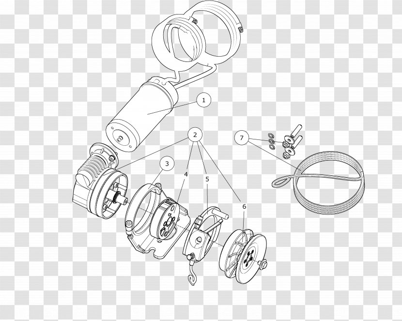 Car Line Art Body Jewellery - White - Spare Parts Transparent PNG