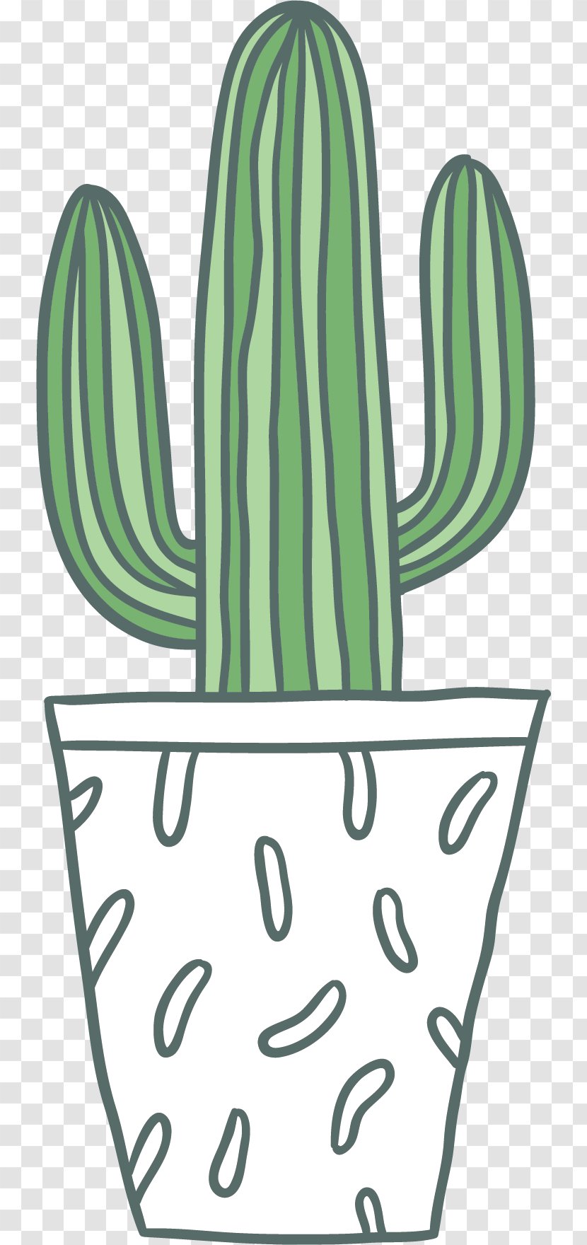 Samsung Galaxy S8 Cactaceae Euclidean Vector - Leaf - Cartoon Cactus Transparent PNG