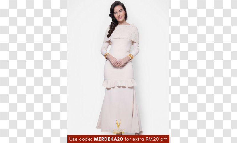 Robe Baju Kurung Gown Kebaya Lace - Sleeve - Dress Transparent PNG