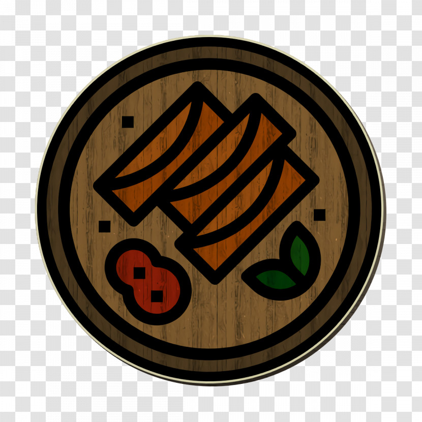Thai Food Icon Spring Rolls Icon Transparent PNG