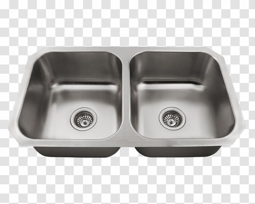 Sink Stainless Steel Brushed Metal Bowl - Bathroom Transparent PNG