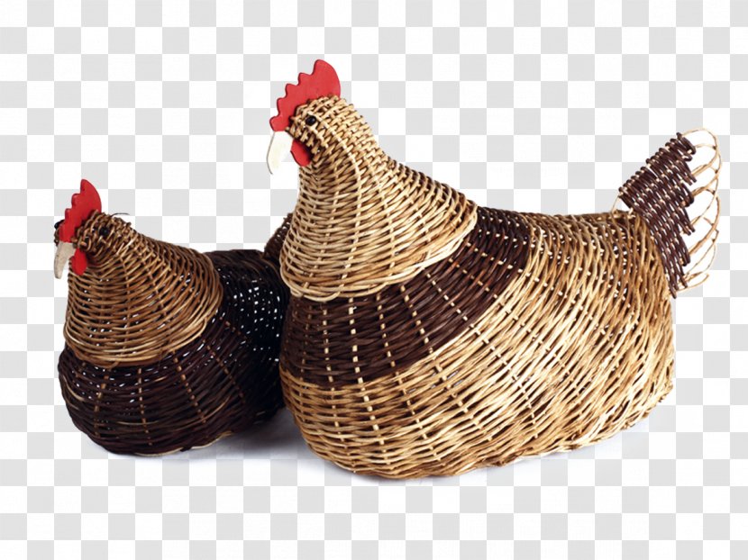 Chicken Basket Weaving Handicraft Rooster Transparent PNG