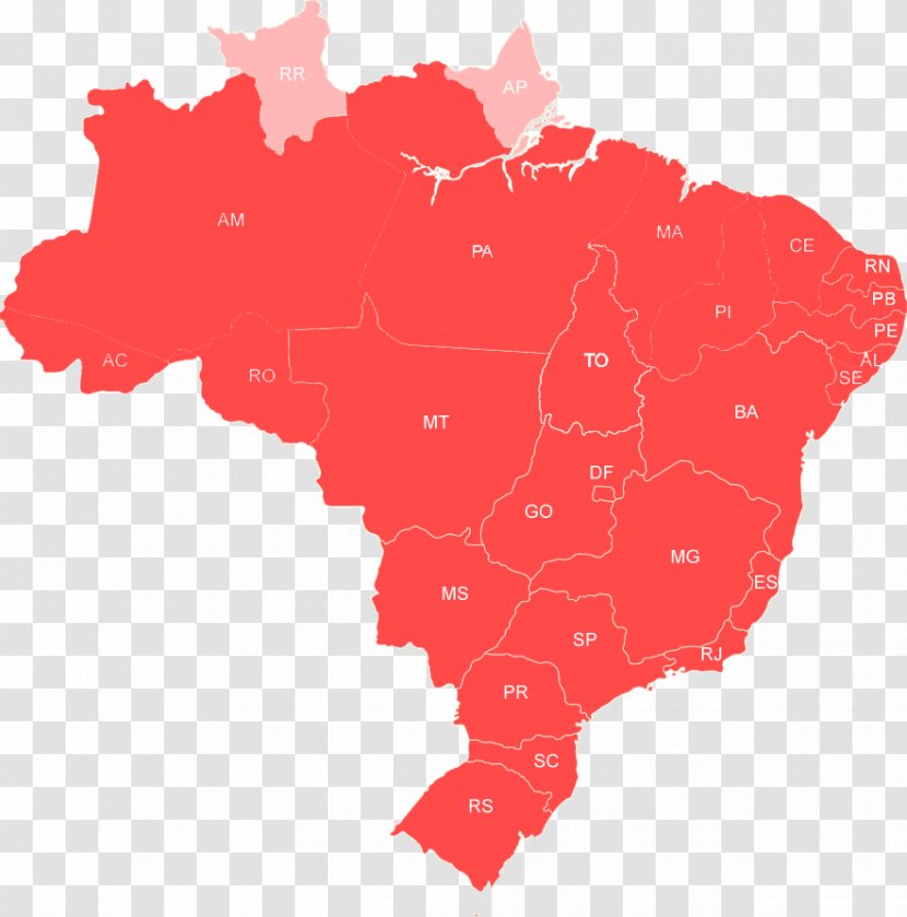 Brazil Mapa Polityczna - Country - Map Transparent PNG