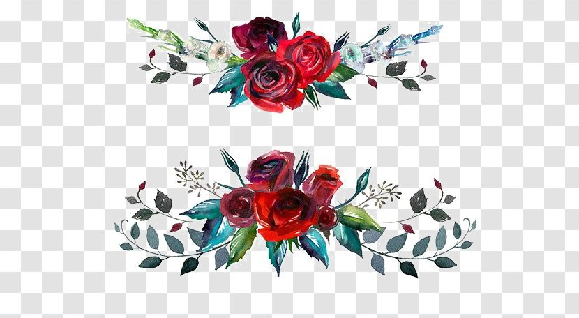 Clip Art Flower Red Burgundy Transparent PNG