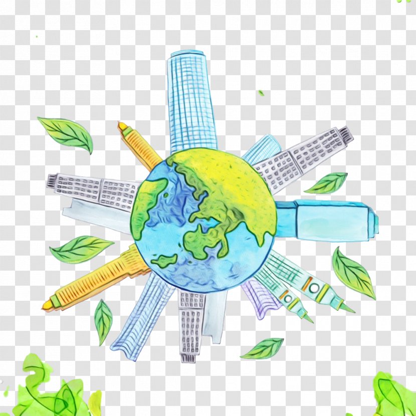 Green World Diagram - Paint Transparent PNG