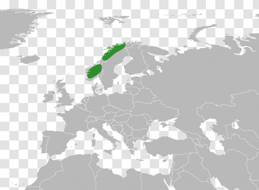 Eastern Europe Blank Map World - Wiki Transparent PNG