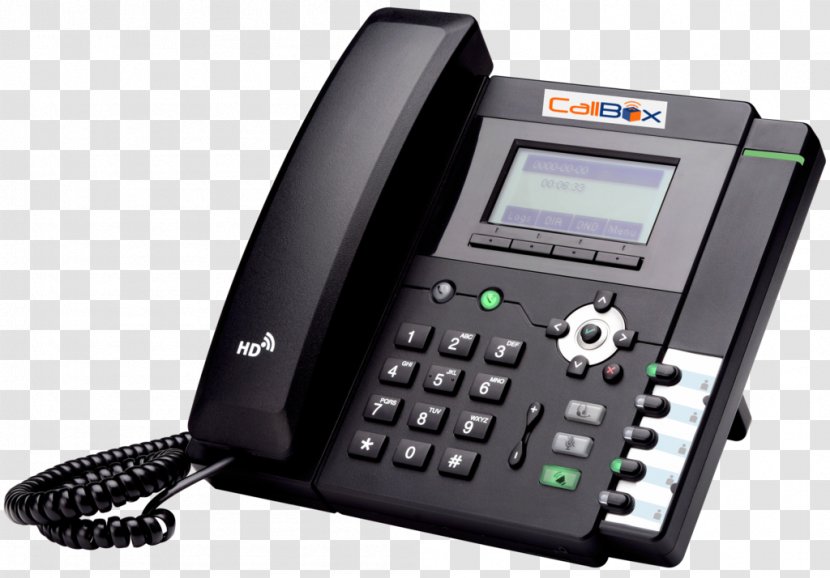 VoIP Phone Corded TipTel Htek Hands-free Business Telephone System Voice Over IP - Ip Pbx - Communication Transparent PNG