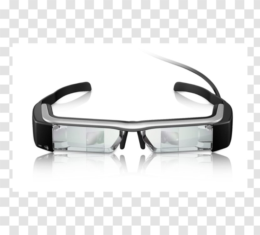 Google Glass Smartglasses Augmented Reality Epson Moverio BT-200 - Fashion Accessory - Glasses Transparent PNG