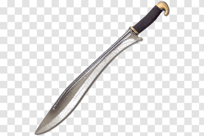 Kopis Ancient Greece Bowie Knife Sword Xiphos - Hunting - Foam Weapon Transparent PNG