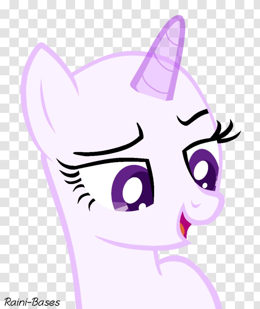 Rarity My Little Pony DeviantArt - Silhouette - Unicorn Face Transparent PNG